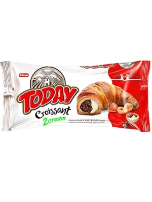6 шт Today Круасан с Ванильно-шоколадной начинкой