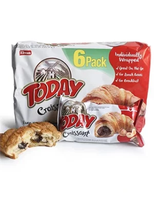 6 шт Today Круасан с Ванильно-шоколадной начинкой